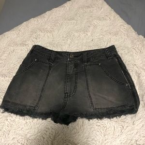 Free People High-Waisted Denim Shorts